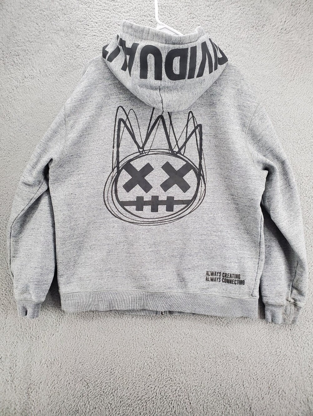 Cult Of Individuality Hoodie Full Zip Sweatshirt Mens XL Gray